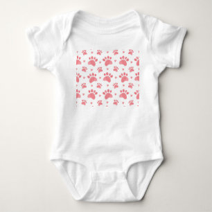 Cat Paws Waterverf Patroon Romper