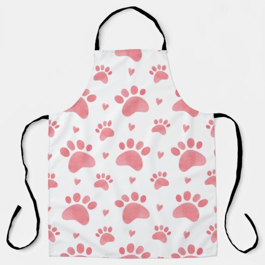 Cat Paws Waterverf Patroon Schort (Voorkant)