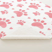 Cat Paws Waterverf Patroon Sherpa Deken (3/4)