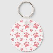 Cat Paws Waterverf Patroon Sleutelhanger (Achterkant)