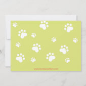 Cat Pawty Birthday Uitnodiging (Achterkant)