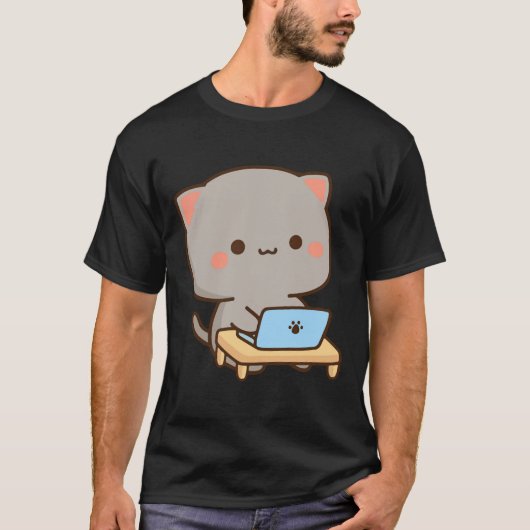 Cat peach and goma Premium  T-shirt (Voorkant)