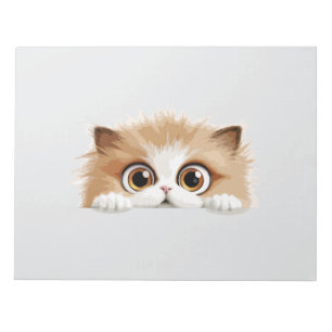 Cat Peeking Schattige Schattig Funny Animal Cartoo Notitieblok