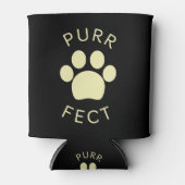 Cat Perfect Beige Spint Paw Print Blikjeskoeler (Voorkant)