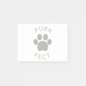 Cat Perfect Grey Spint Paw Print Post-it® Notes (Voorkant)
