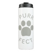 Cat Perfect Grey Spint Paw Print Thermosbeker (Voorkant)