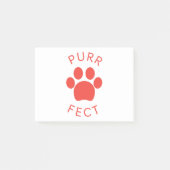 Cat Perfect Red Spint Paw Print Post-it® Notes (Voorkant)
