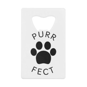 Cat Perfect Spint Paw Print Creditkaart Flessenopener