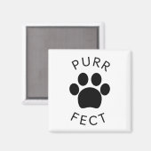 Cat Perfect Spint Paw Print Magneet (Voorkant / Achterkant)