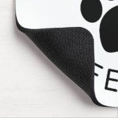 Cat Perfect Spint Paw Print Muismat (Hoek)