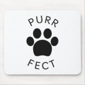 Cat Perfect Spint Paw Print Muismat (Voorkant)
