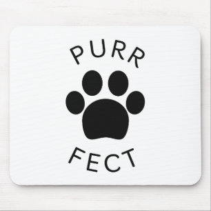 Cat Perfect Spint Paw Print Muismat