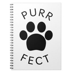 Cat Perfect Spint Paw Print Notitieboek