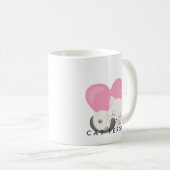 Cat Persbericht Cute White Kitty Cat Slapen Koffiemok (Voorkant rechts)