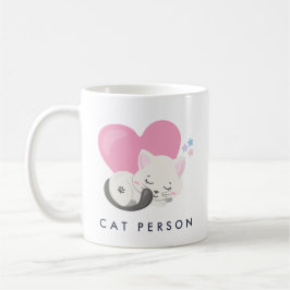 Cat Persbericht Cute White Kitty Cat Slapen Koffiemok