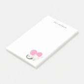 Cat Persbericht Cute White Kitty Cat Slapen Post-it® Notes (Schuin)