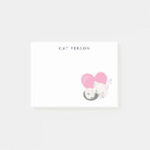 Cat Persbericht Cute White Kitty Cat Slapen Post-it® Notes (Voorkant)