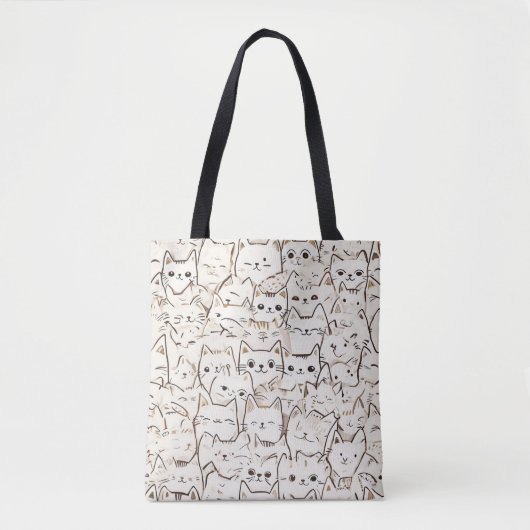 Cat Person Canvas tas (Voorkant)