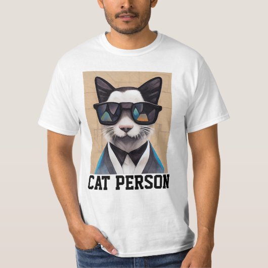 CAT PERSON Funny T-shirts (Voorkant)