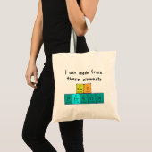 Cat Person periodieke lijstnaam canvas tas (Voorkant (product))