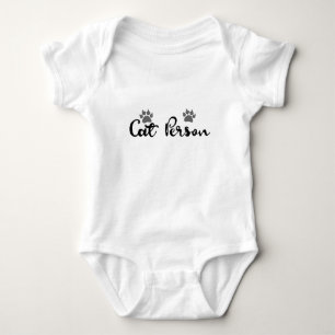 Cat Person Typografie Art Romper