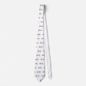 Cat Person Typografie Art Stropdas (Voorkant)