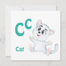 Cat personaliseer ABC: Letter C - Jouw namen toevo