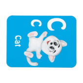 Cat personaliseer ABC: Letter C - Jouw namen toevo Magneet (Horizontaal)