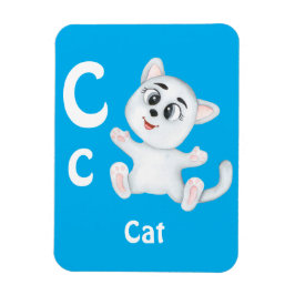 Cat personaliseer ABC: Letter C - Jouw namen toevo Magneet