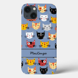 Cat Personalized Patroon Case-Mate iPhone 14 Hoesje