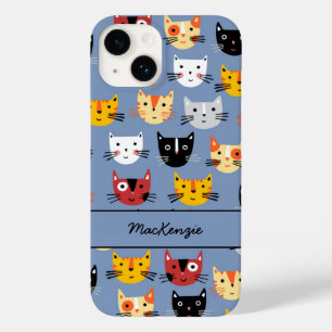 Cat Personalized Patroon Case-Mate iPhone 14 Hoesje