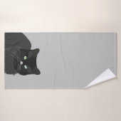 Cat Pet Black Cat Badhanddoek (Badhanddoek)