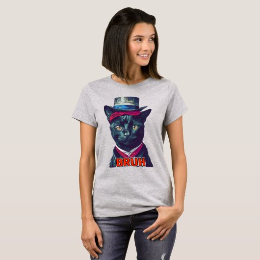 CAT & PET BRUH T-shirt (Voorkant volledig)