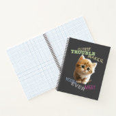 Cat Pet Cuttest Trouble Maker Leuk Schattig Grappi Notitieboek (Binnen)