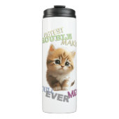 Cat Pet Cuttest Trouble Maker Leuk Schattig Grappi Thermosbeker (Voorkant)