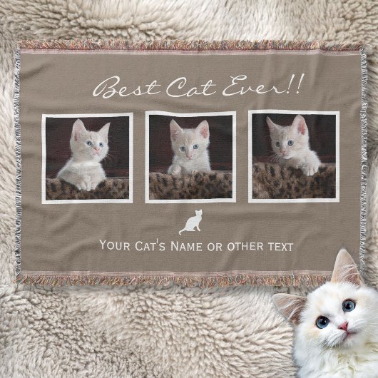 Cat Pet fotocollage|Beste kat ooit|Instagram Deken