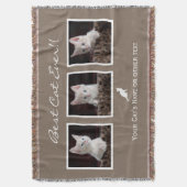 Cat Pet fotocollage|Beste kat ooit|Instagram Deken (Voorkant Verticaal)