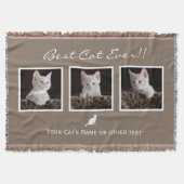 Cat Pet fotocollage|Beste kat ooit|Instagram Deken (Voorkant)