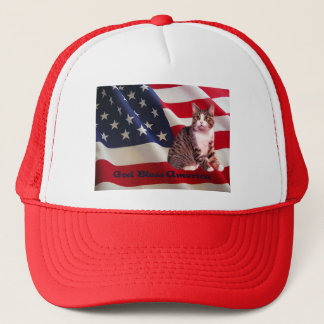 Cat Pet God Bless America
