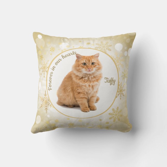 Cat Pet Memorial Ornament Kussen (Achterkant)