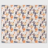 Cat Pet Pattern-cadeau voor cartoon Cadeaupapier (Vlak)