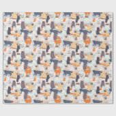 Cat Pet Pattern-cadeau voor cartoon Cadeaupapier (Vlak)