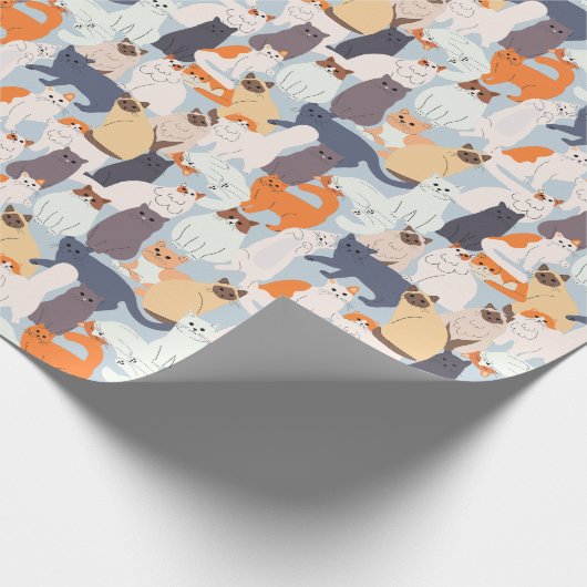 Cat Pet Pattern-cadeau voor cartoon Cadeaupapier (Hoek)