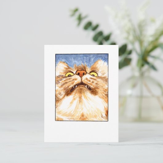Cat Pet Selfie- DNM Briefkaarten (Staand voorkant)