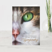 Cat Pet Sympathie Tabby Face Tender Message Kaart (Voorkant)