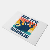 Cat Pew Pew Madafakas Crazy Cat Pistool Deurmat (Schuin)