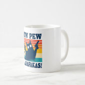 Cat Pew Pew Madafakas Crazy Cat Pistool Koffiemok (Voorkant rechts)