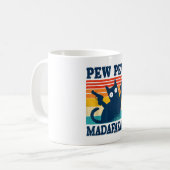 Cat Pew Pew Madafakas Crazy Cat Pistool Koffiemok (Voorkant links)