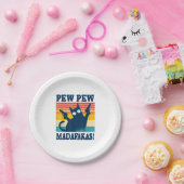 Cat Pew Pew Madafakas Crazy Cat Pistool Papieren Bordje (Feest)