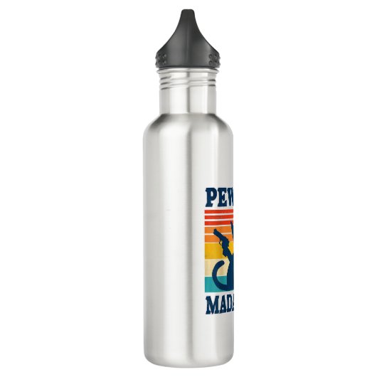 Cat Pew Pew Madafakas Crazy Cat Pistool Waterfles (Links)